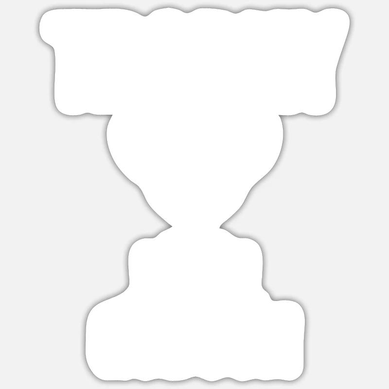 Trophée Godson - Sticker taille S (10 x 10 cm) - blanc mat