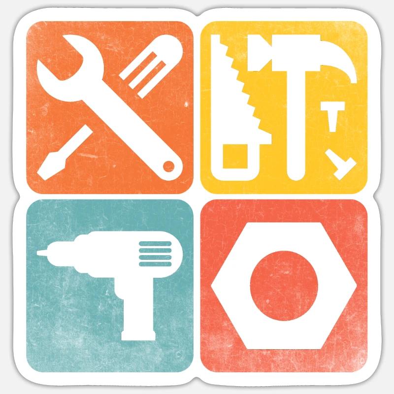 Tools Sticker size S (10 x 10 cm)