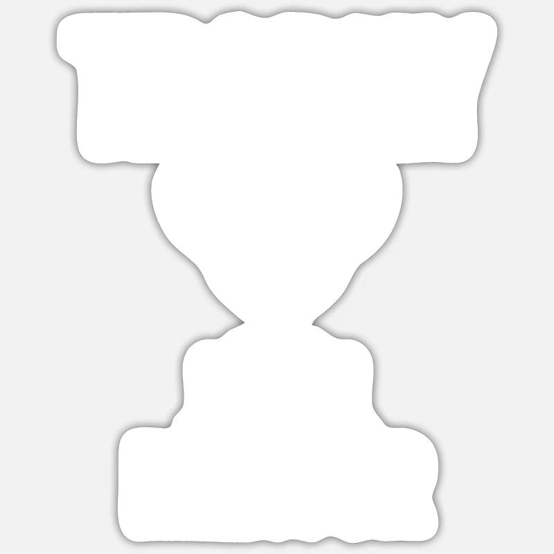 Trophée Mentor - Sticker taille S (10 x 10 cm) - blanc mat