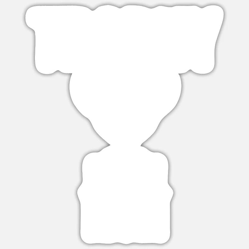 Trophäe Mama - Sticker Größe S (10 x 10 cm) - Mattweiß