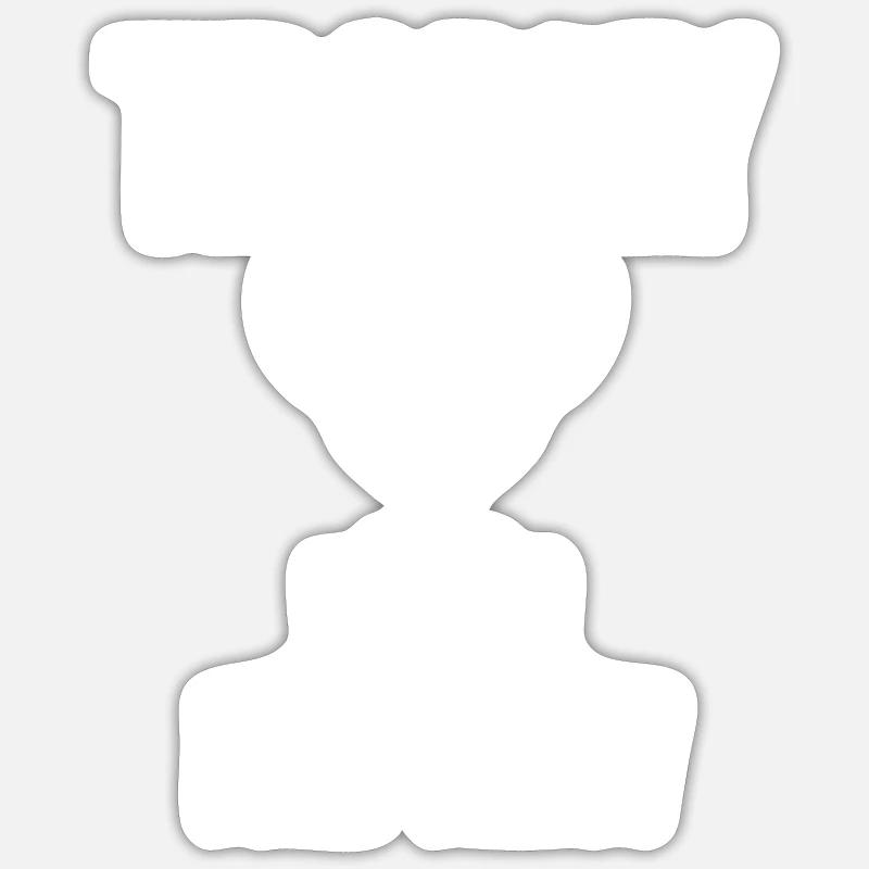 Trophée Neveu - Sticker taille S (10 x 10 cm) - blanc mat