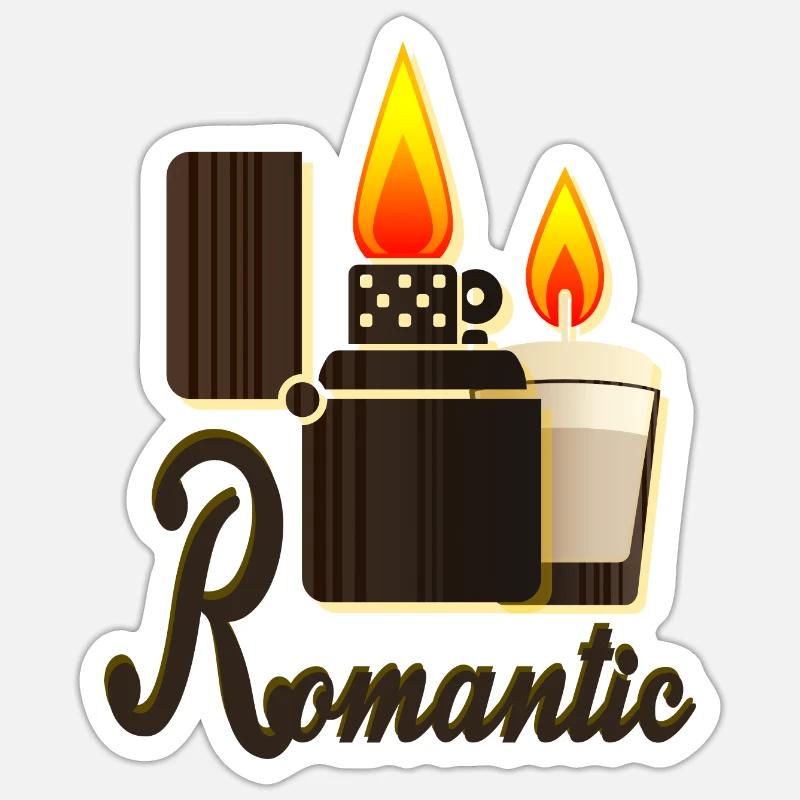 Candlelight Romance Sticker size S (10 x 10 cm)
