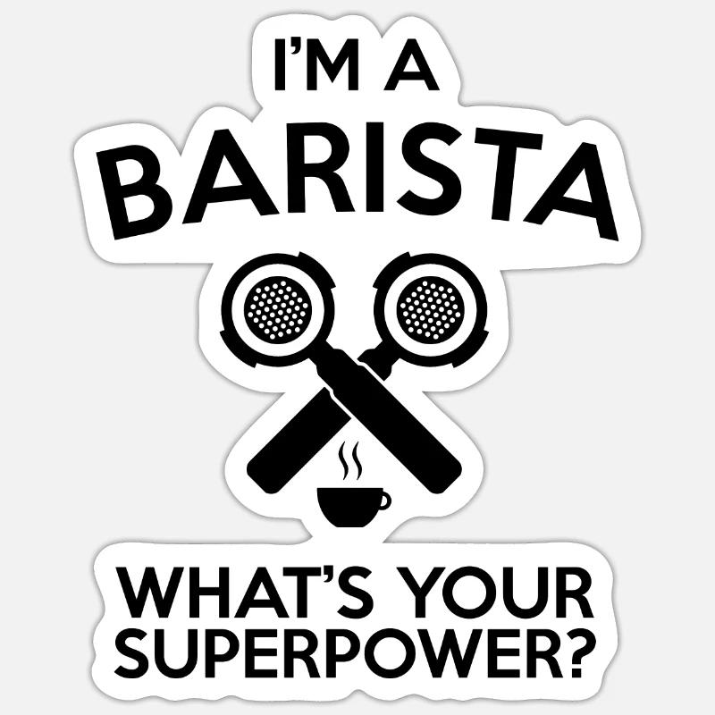 Bartender - Sticker size S (10 x 10 cm) - white matte