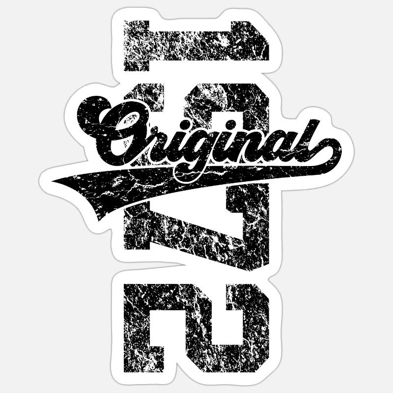 54E ANNIVERSAIRE ORIGINAL 1972 Sticker taille S (10 x 10 cm)