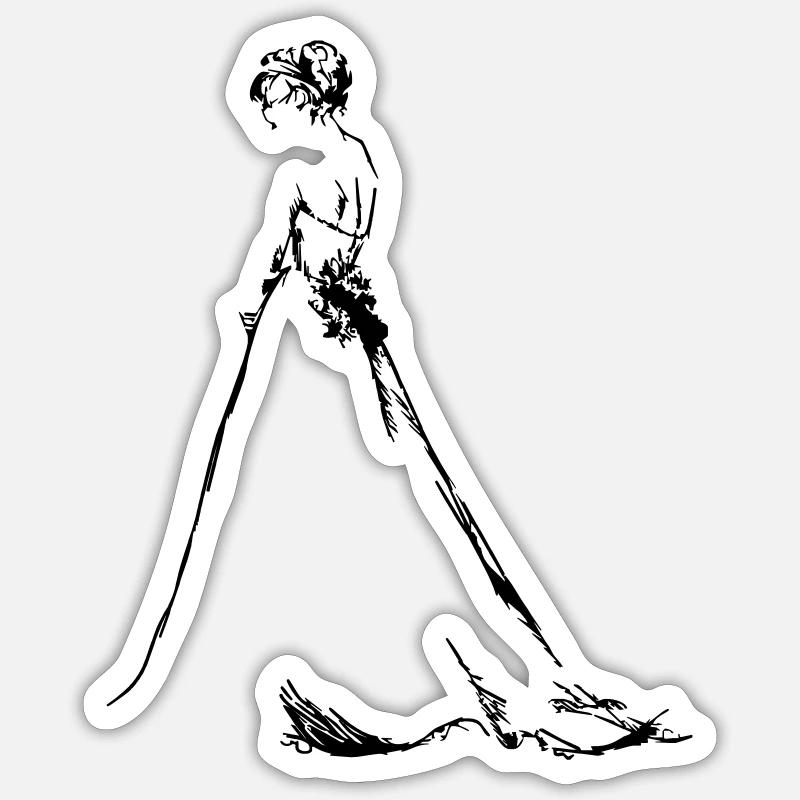Bride Sticker size S (10 x 10 cm)
