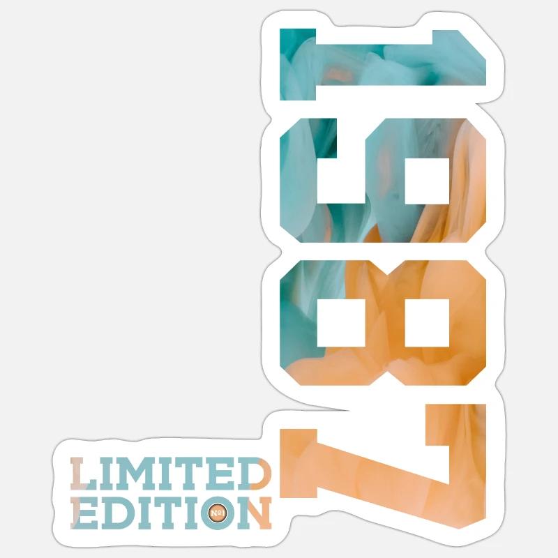 39E ANNIVERSAIRE ÉDITION LIMITÉE 1987 - Sticker taille S (10 x 10 cm) - blanc mat