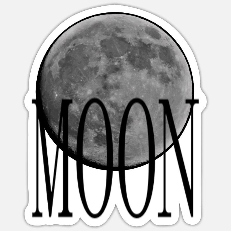 Cradle - Grey Moon - Sticker size S (10 x 10 cm) - white matte