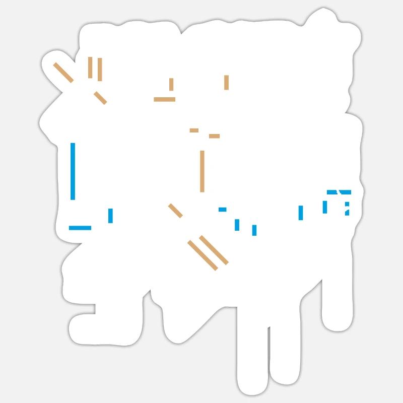 Architecture Abstract Sticker size S (10 x 10 cm)