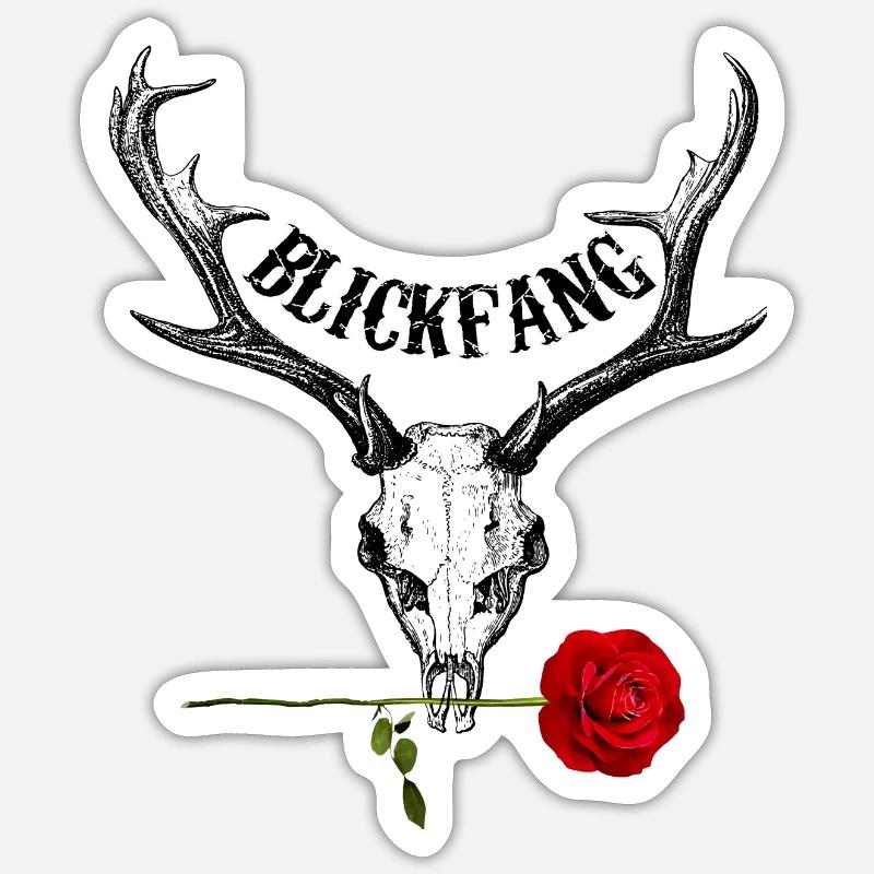BLICKFANG Wild Rose hell Sticker Größe S (10 x 10 cm)