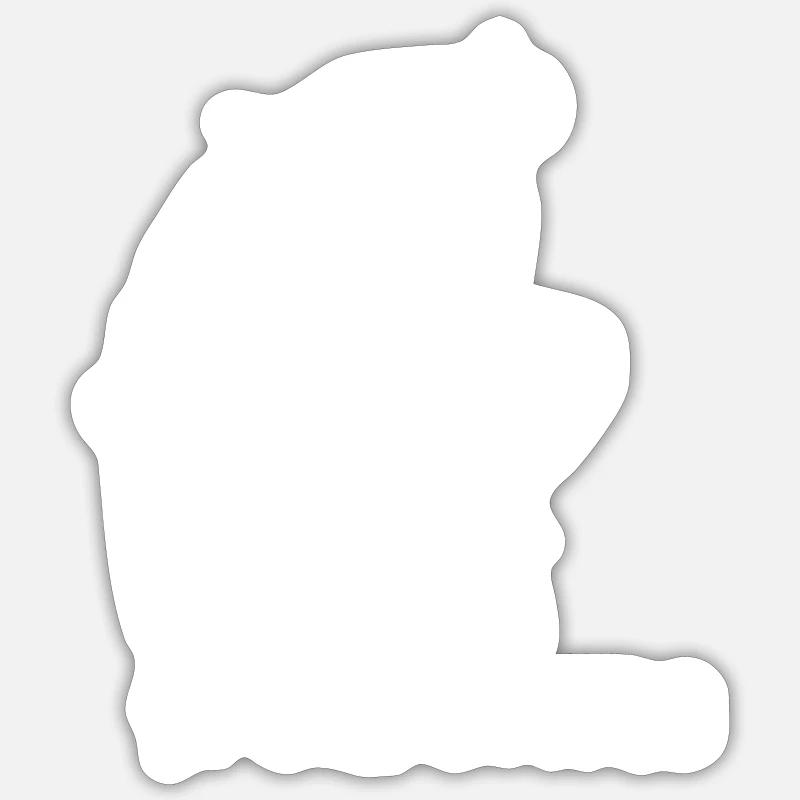 frech sowas - Sticker Größe S (10 x 10 cm) - Mattweiß