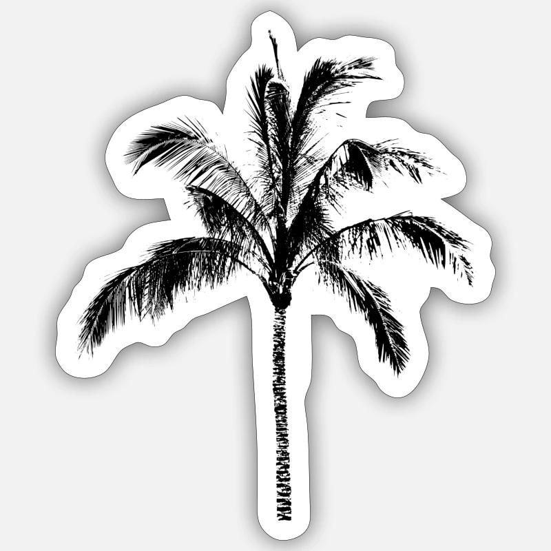 Palm tree Sticker size S (10 x 10 cm)