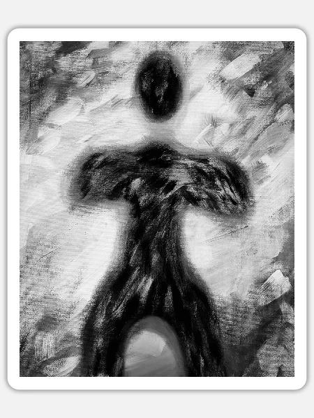 Soul - Sticker Größe S (10 x 10 cm) - Mattweiß