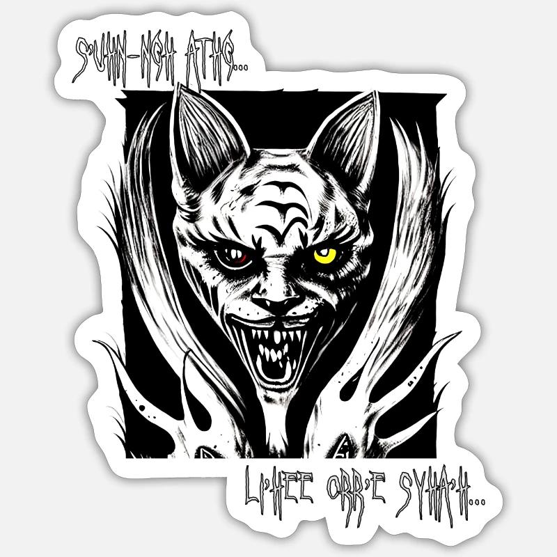 Cthulhu Cat - Sticker size S (10 x 10 cm) - white matte