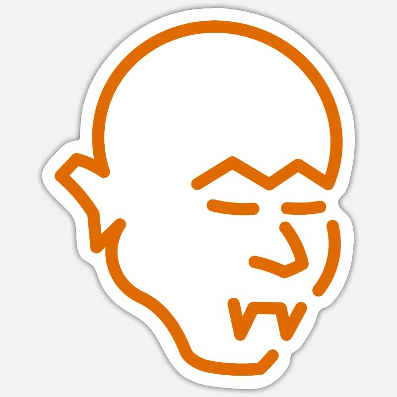 Vampire - Sticker taille S (10 x 10 cm) - blanc mat
