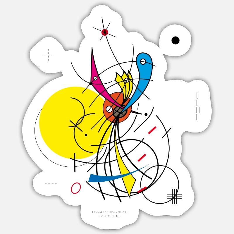 Virtuoses - Sticker taille S (10 x 10 cm) - blanc mat