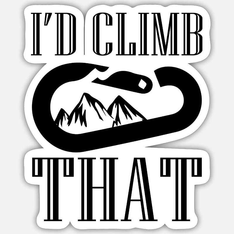 bouldering - Sticker Größe S (10 x 10 cm) - Mattweiß