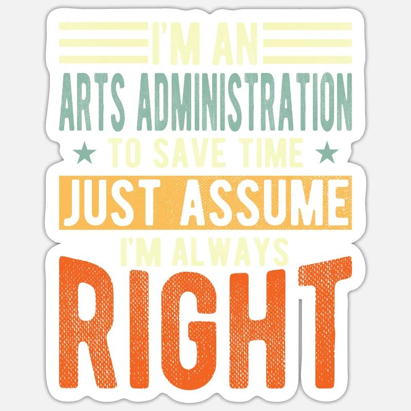 Arts Administration Sticker size S (10 x 10 cm)