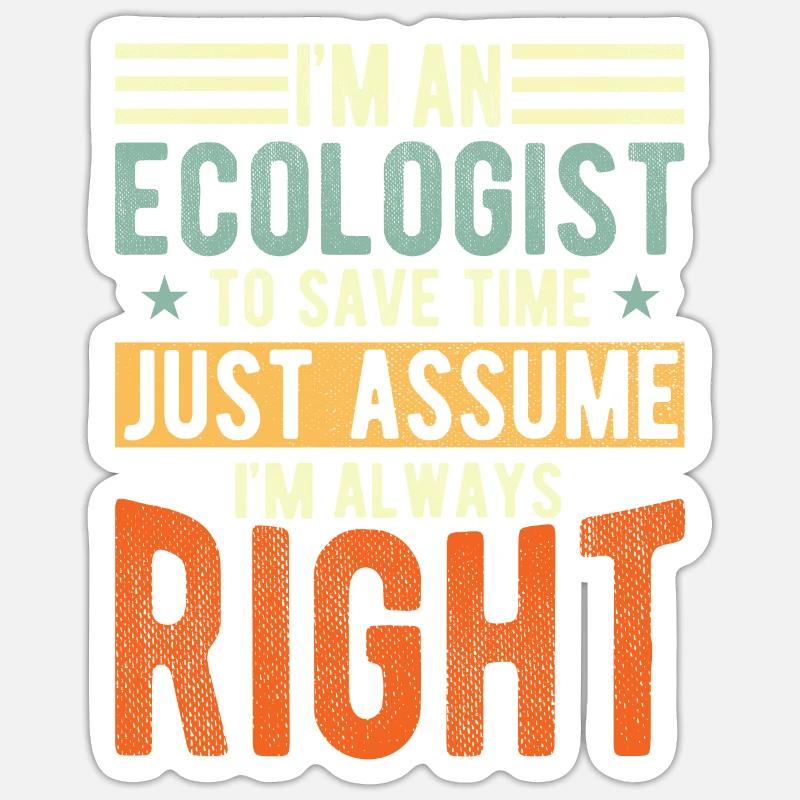 Écologiste Sticker taille S (10 x 10 cm)