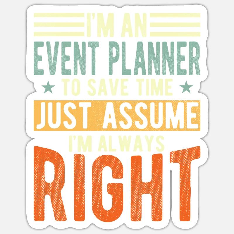 Event Planner Sticker size S (10 x 10 cm)