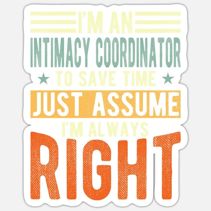 Intimacy Coordinator Sticker size S (10 x 10 cm)