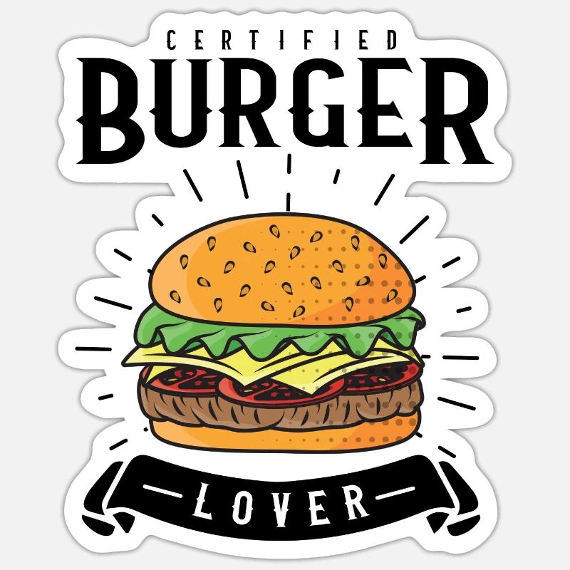 Cheat Day Burrito Burger Restauration rapide Pizza Sticker taille S (10 x 10 cm)