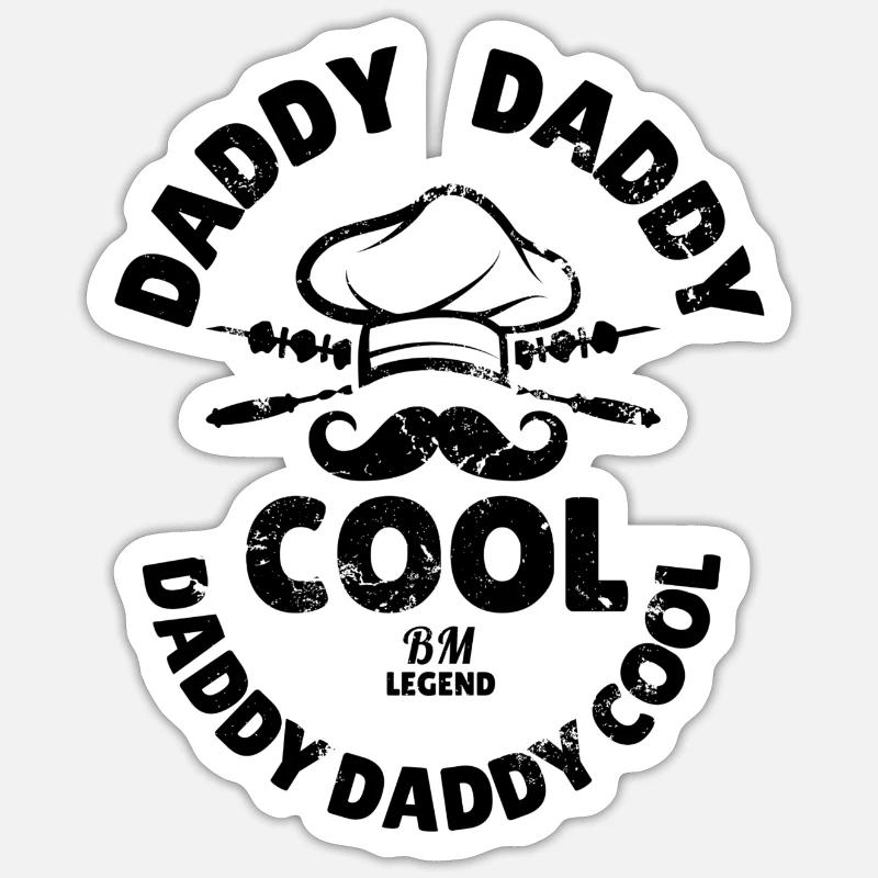 DADDY DADDY COOL Sticker Größe S (10 x 10 cm)