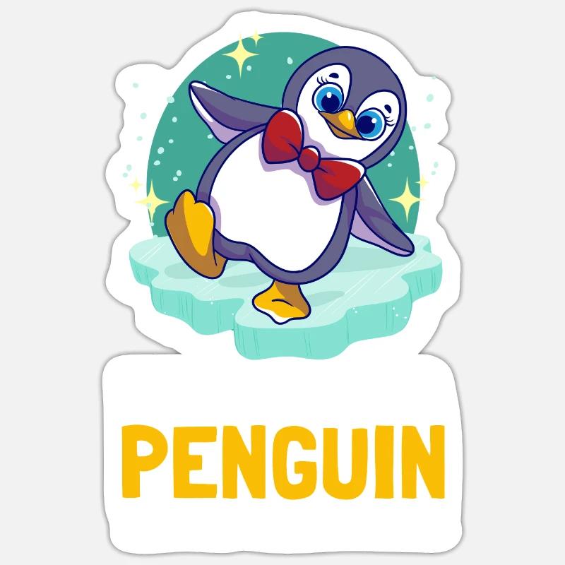 Pingouins Je suis vraiment un pingouin Mignon Pingouin Sticker taille S (10 x 10 cm)