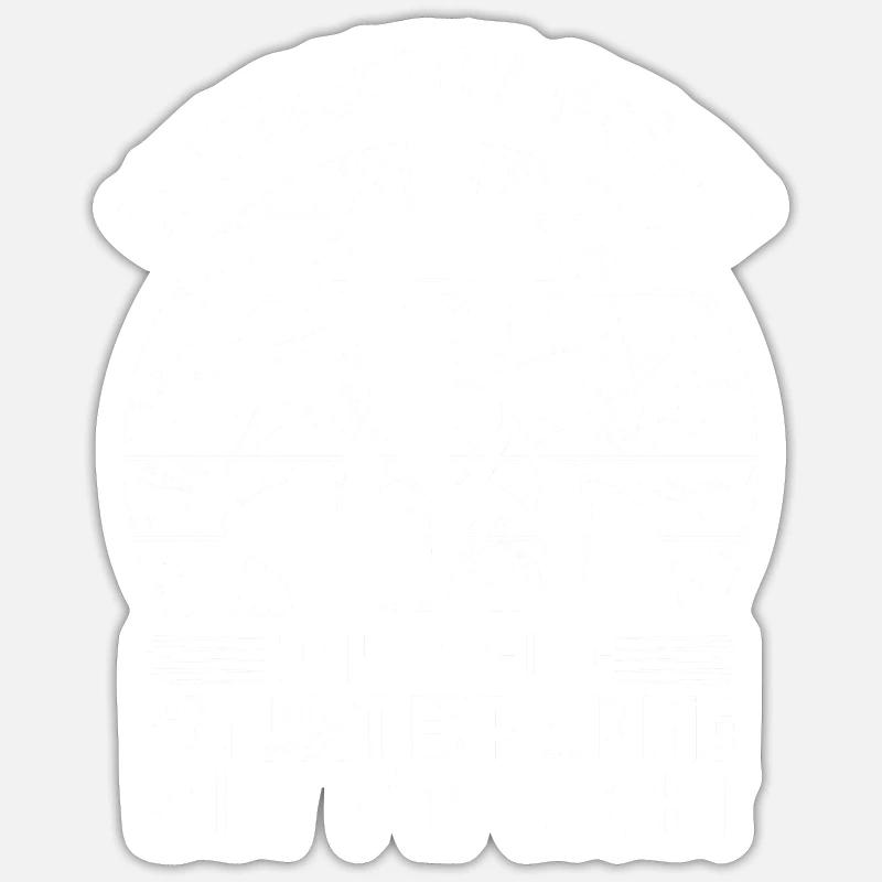 Ouvrier du bâtiment - Sticker taille S (10 x 10 cm) - blanc mat