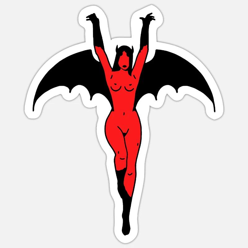 666 - Sticker taille S (10 x 10 cm) - blanc mat