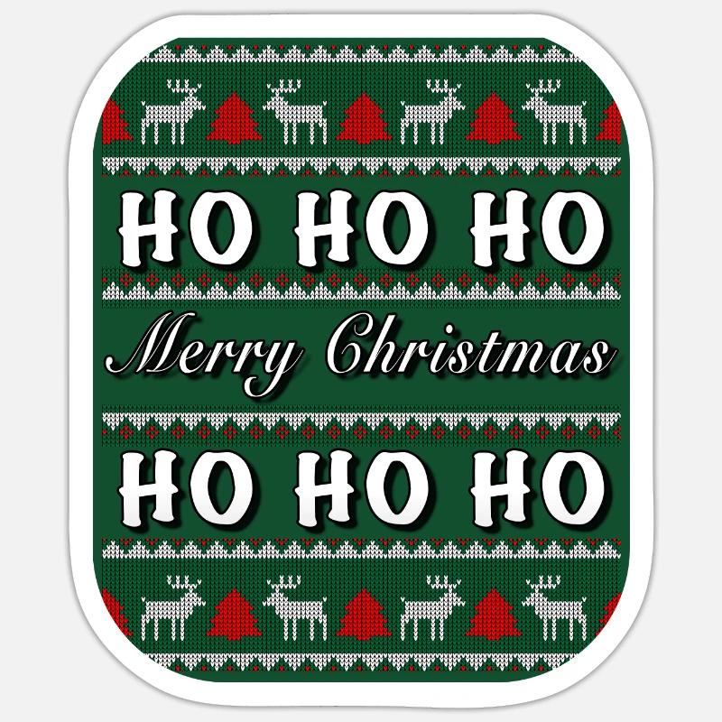Joyeux Noël - Sticker taille S (10 x 10 cm) - blanc mat