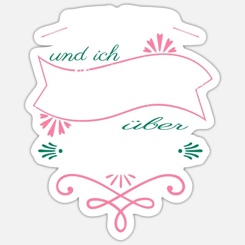 bullterrier geburtstagsgeschenkidee statement - Sticker Größe S (10 x 10 cm) - Mattweiß