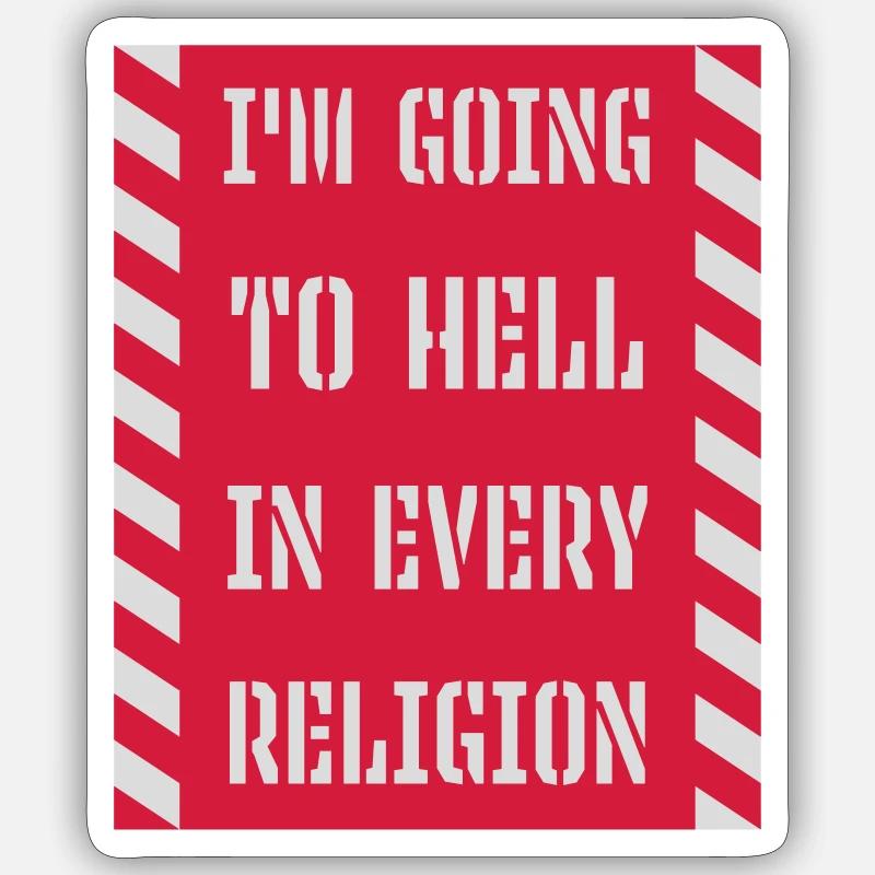 im going to hell Sticker Größe S (10 x 10 cm)
