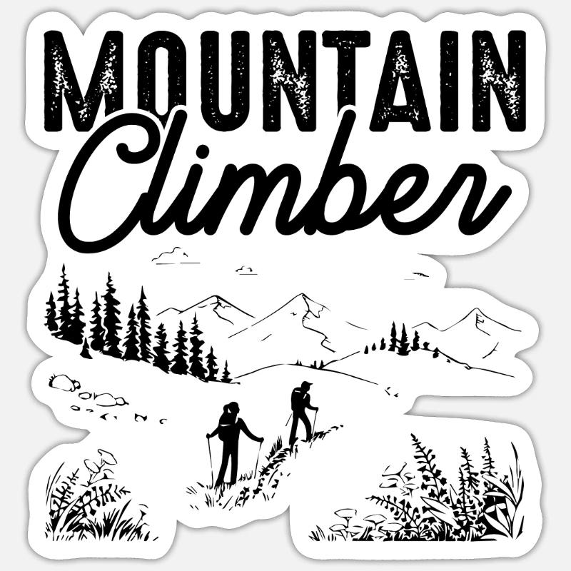 Mountain Climber Sticker Größe S (10 x 10 cm)