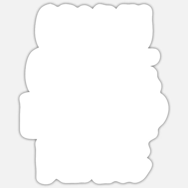connu comme le loup blanc - Sticker taille S (10 x 10 cm) - blanc mat