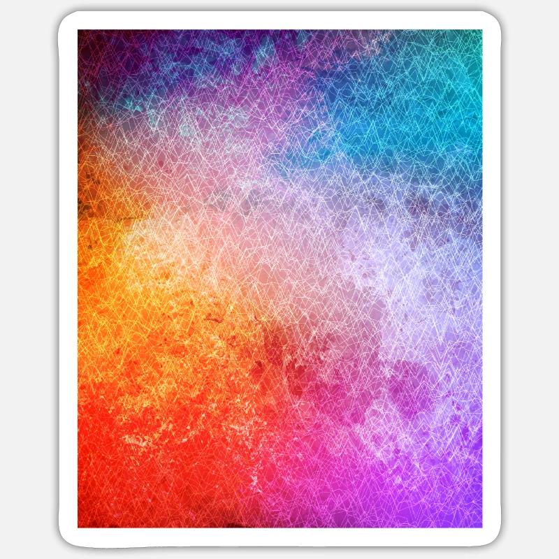 Colorful pattern (jagged) 02 Sticker size S (10 x 10 cm)