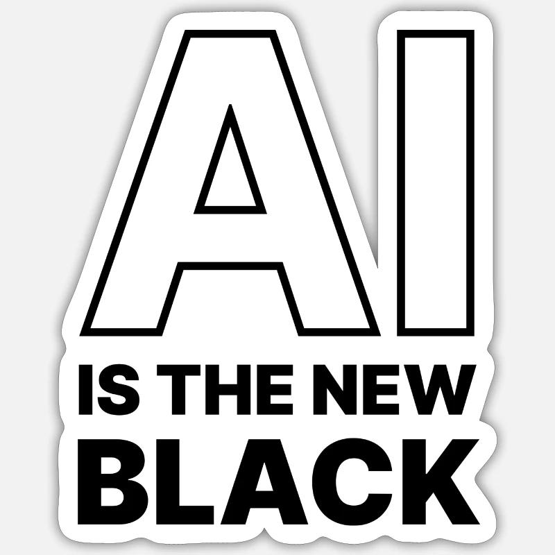 ARTIFICIAL INTELLIGENCE - Sticker taille S (10 x 10 cm) - blanc mat