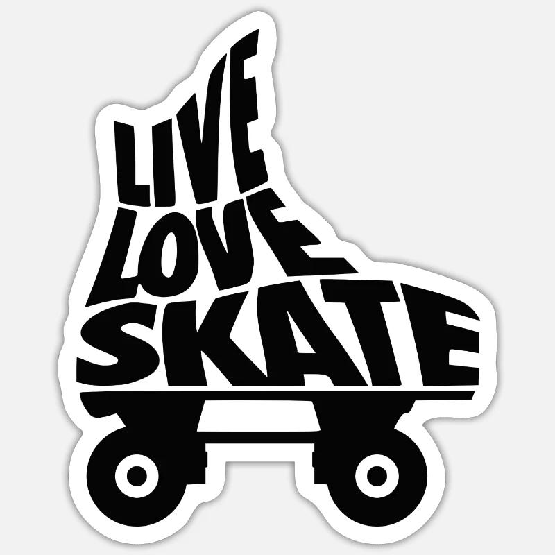 Roller Quad Sticker taille S (10 x 10 cm)