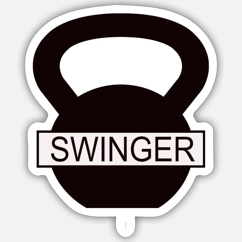 Kettlebell Swing Sticker Größe S (10 x 10 cm)