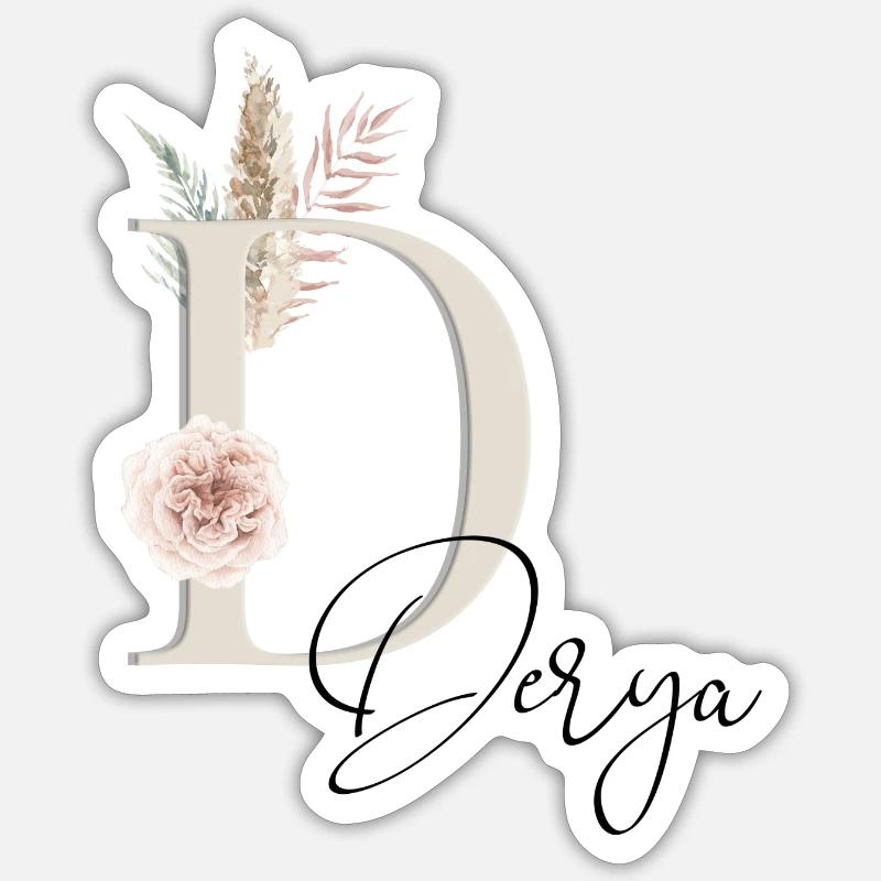 Damian! Nom Boho Sticker taille S (10 x 10 cm)