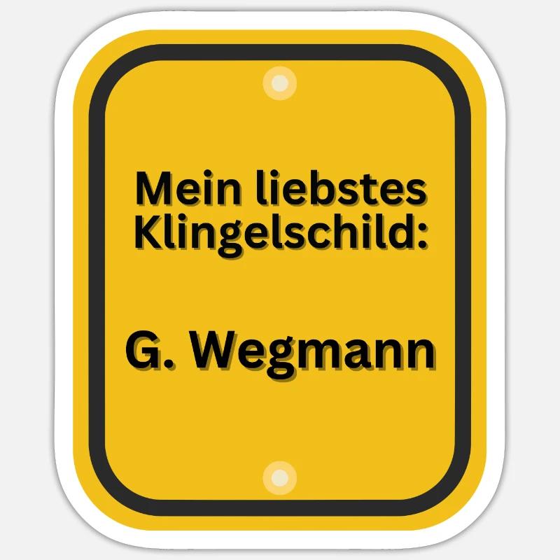 G Wegmann Sticker Größe S (10 x 10 cm)