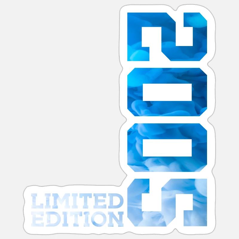 21E ANNIVERSAIRE ÉDITION LIMITÉE 2005 - Sticker taille S (10 x 10 cm) - blanc mat