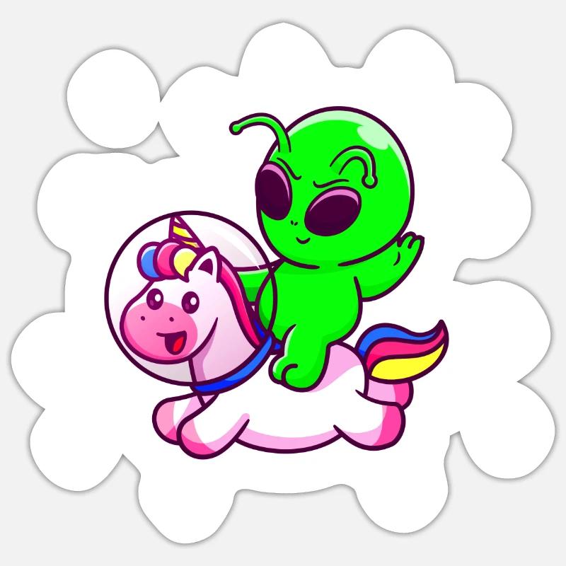Space - Sticker size S (10 x 10 cm) - white matte