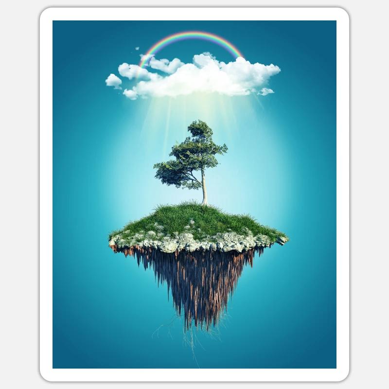Paradis Sticker taille S (10 x 10 cm)