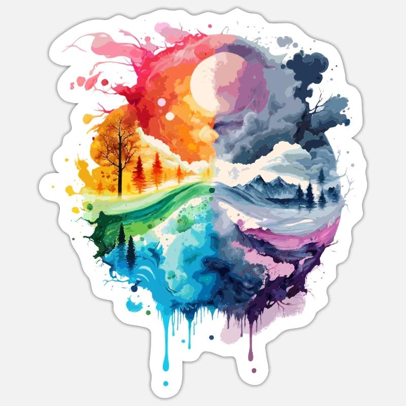 Climate change Sticker size S (10 x 10 cm)