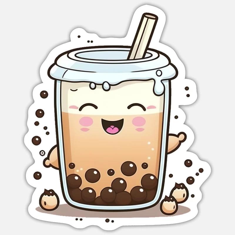 THÉ BUBBLETEA Sticker taille S (10 x 10 cm)