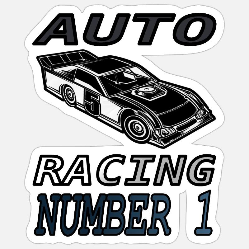 Citation du pilote de course de course Cadeau de course automobile Sticker taille S (10 x 10 cm)