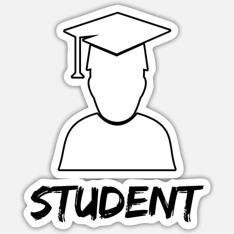 Student Diploma Sticker size S (10 x 10 cm)
