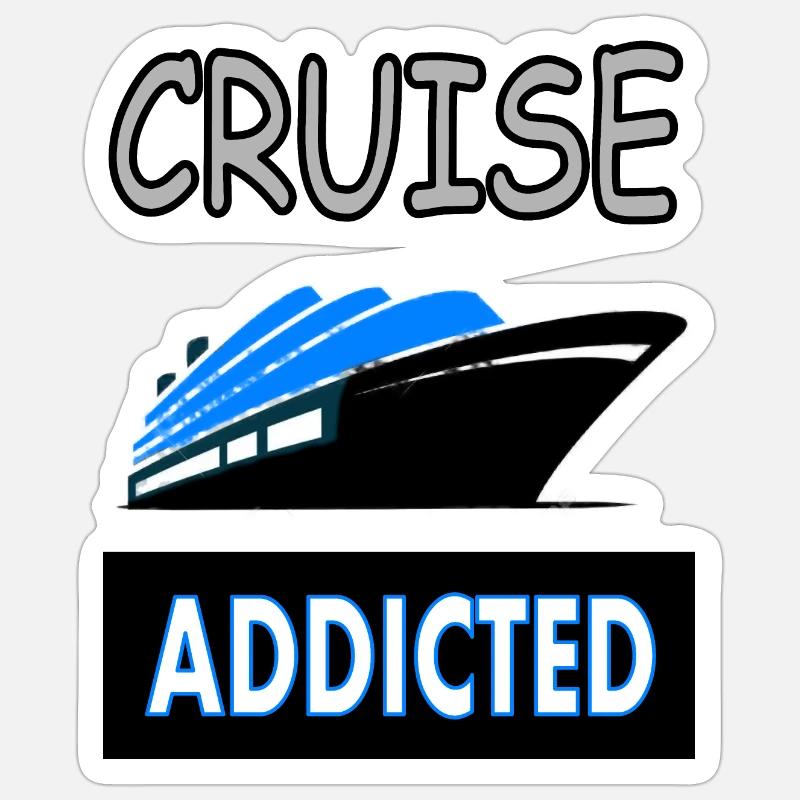 Cruise Ship Vacationer Cruise Gift Idea - Sticker size S (10 x 10 cm) - white matte