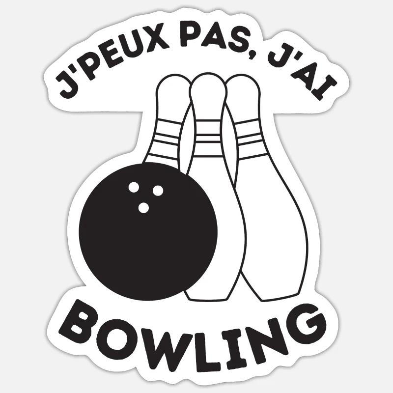 Bowling Sticker taille S (10 x 10 cm)