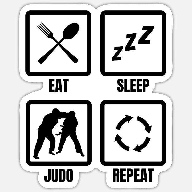 Judoka Routine Sticker size S (10 x 10 cm)